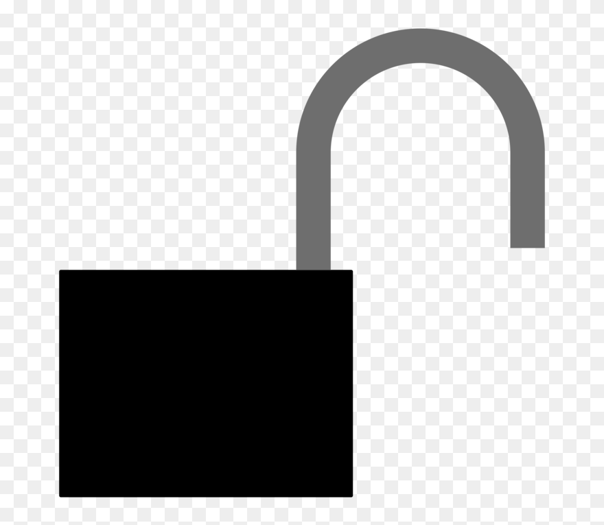 Lock,brand,hardware Accessory - Unlocked Lock Clipart - Png Download