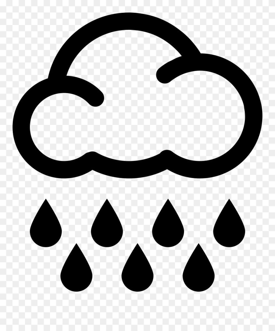 Rainstorm Svg Png Icon Free Download - Heavy Rain Rain Png Icon Clipart