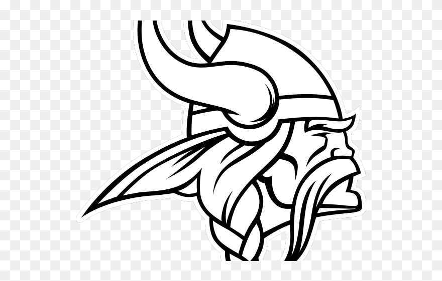 Minnesota Vikings Clipart - Minnesota Vikings Logo Outline - Png Download