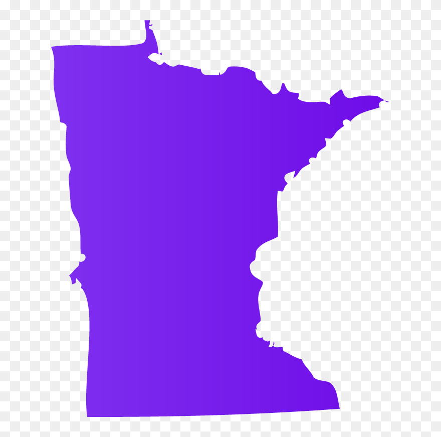 Minnesota Shape Of The State - Outline Of Minnesota Clipart
