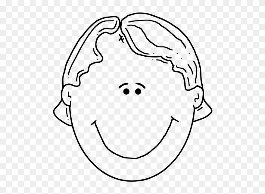 Boyface Outline Png Images - Clip Art Of Head Transparent Png