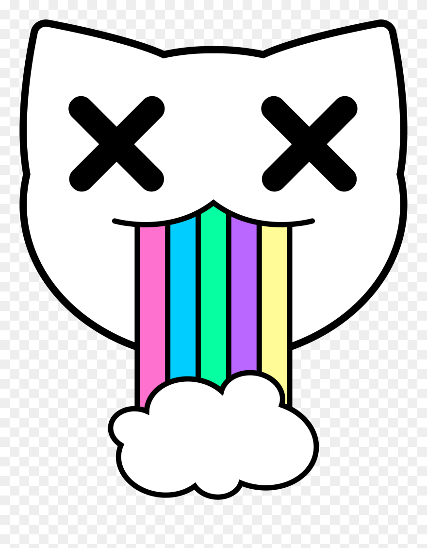 Transparent Kitten Silhouette Clipart - Mood Sick - Png Download