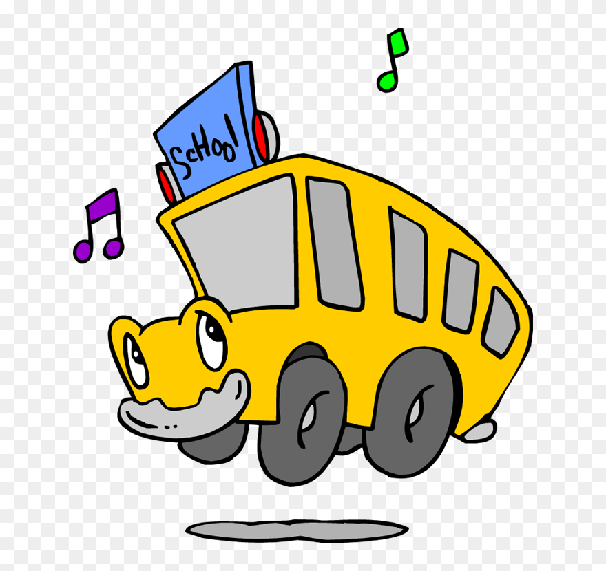 Schoolbus - Cartoon Nursery School Bus Clipart