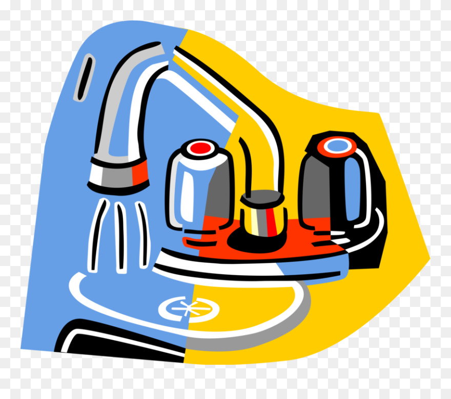 Transparent Water Faucet Running Clipart - Tap - Png Download