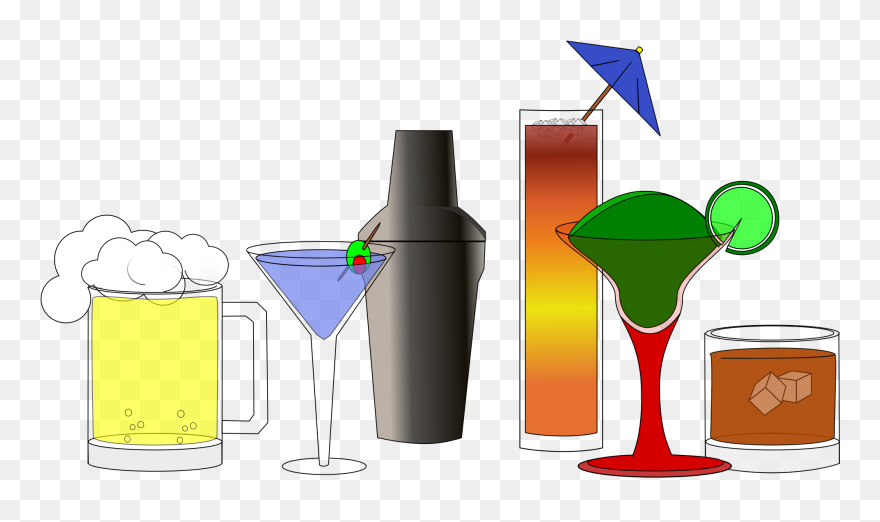 Transparent Alcohol Glass Png - Cocktail Hour Happy Hour Clipart