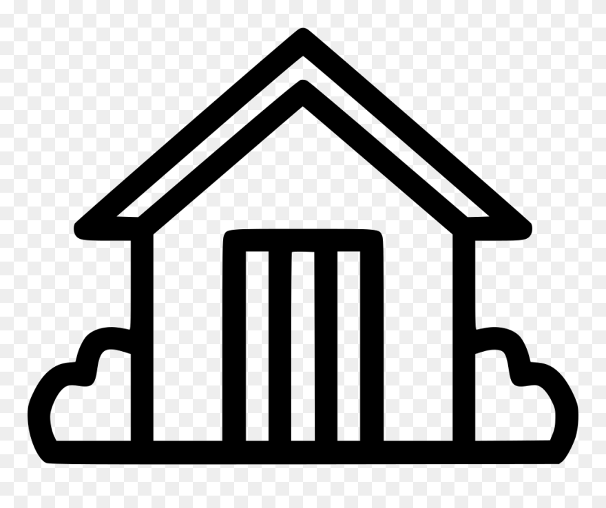 Barn Garden Agriculture Storage House - House Icon Svg Line Art Clipart