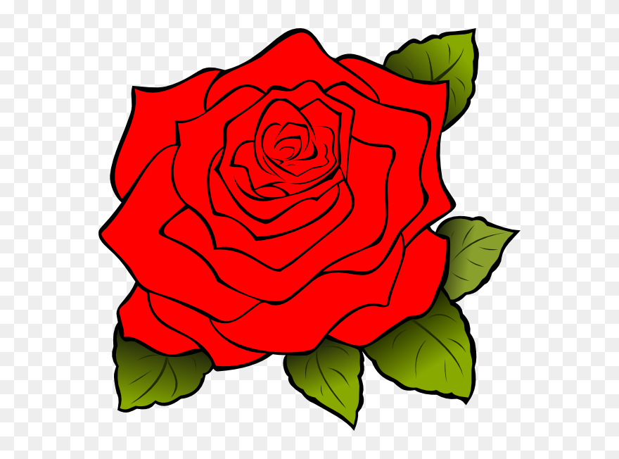 White Rose Svg Clip Arts - Red Rose Icon - Png Download