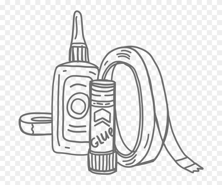 Glue And Sticky Tape"
 Data-src="//cdn - Glue And Tape Clipart - Png Download