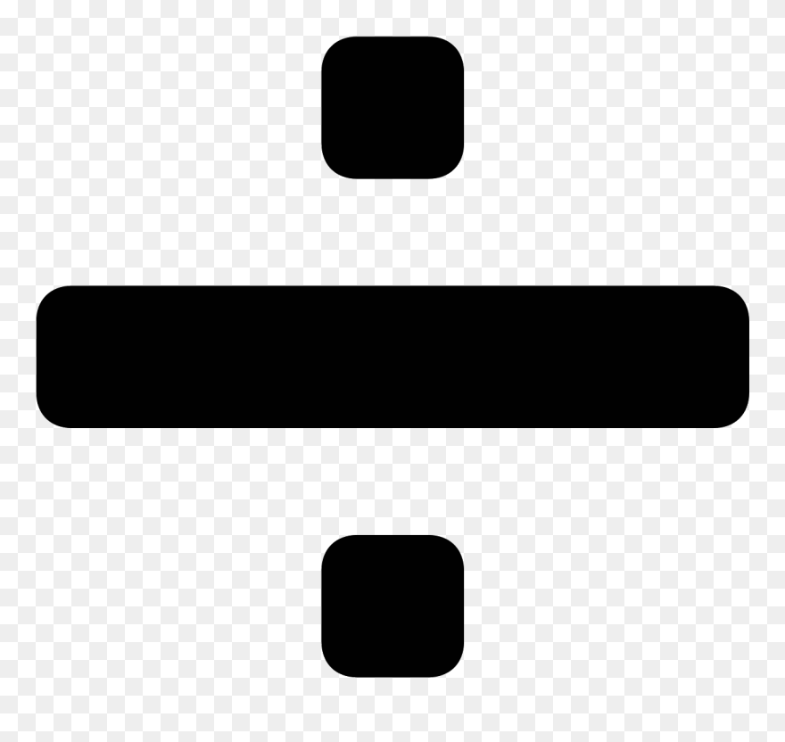 Symbol Clipart Division - Divide Icon - Png Download