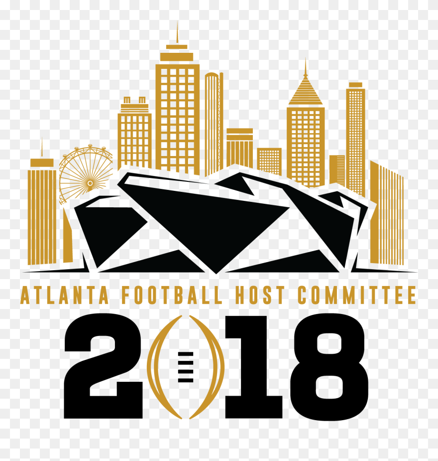 2018 Afhc Logo Black Final - Mercedes-benz Stadium Clipart