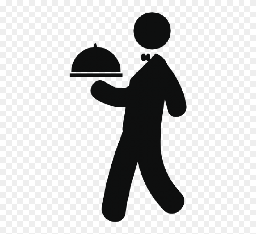 Waiter Png Image - Restaurant Service Icon Png Clipart