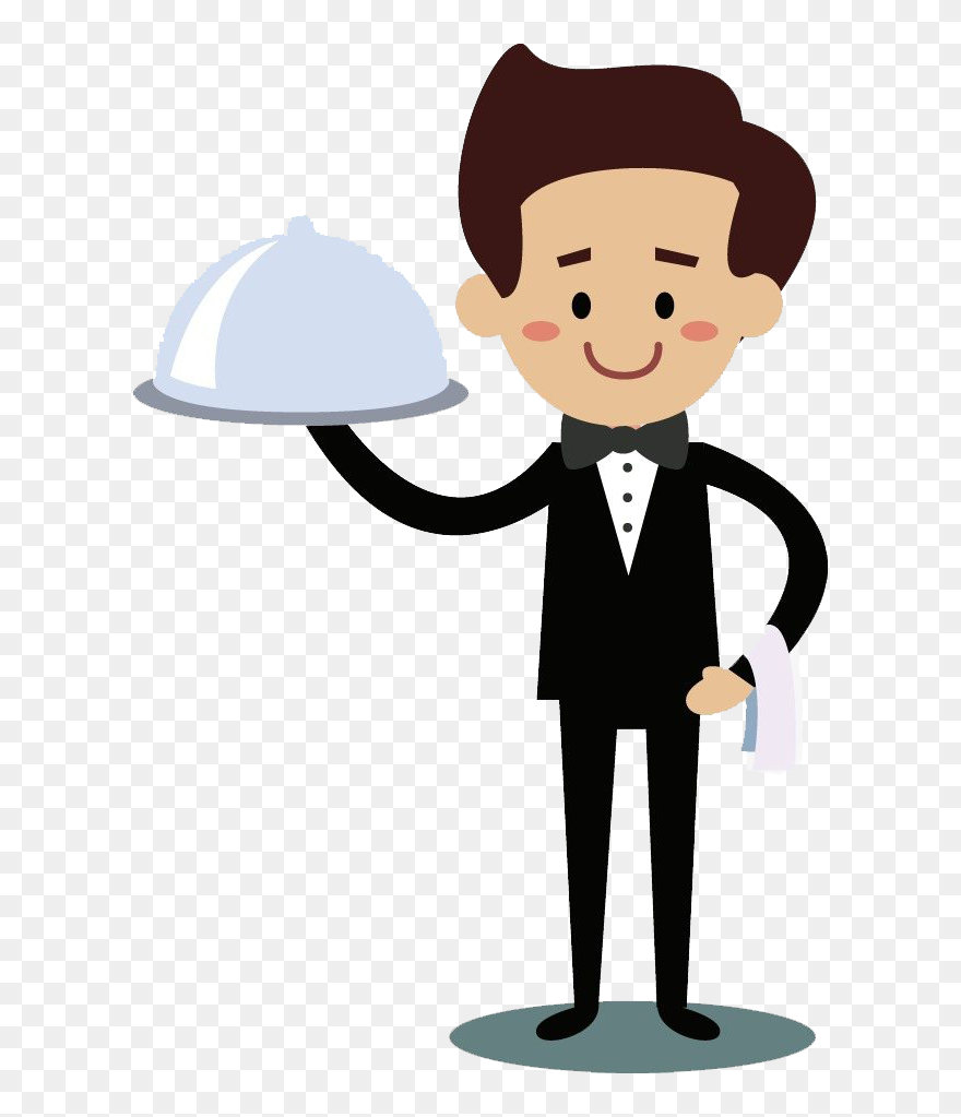 Female Waiter Png Free Download - Waiter Clipart Png Transparent Png
