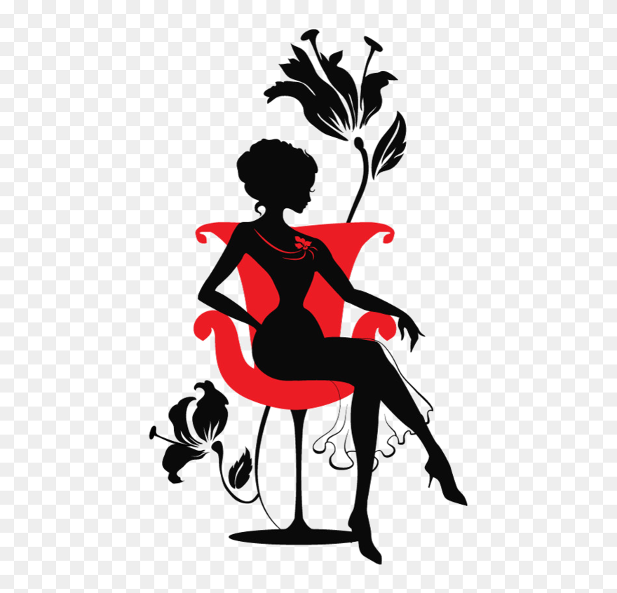 Personnages Illustration Individu Personne - Silhouette In Red Black And White Clipart