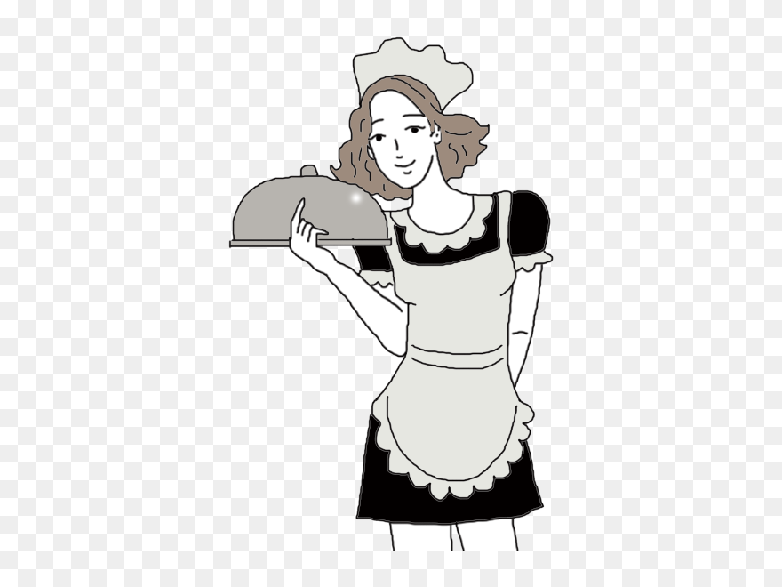 Waitress Clipart Restaurant Hostess - Servant Meaning - Png Download