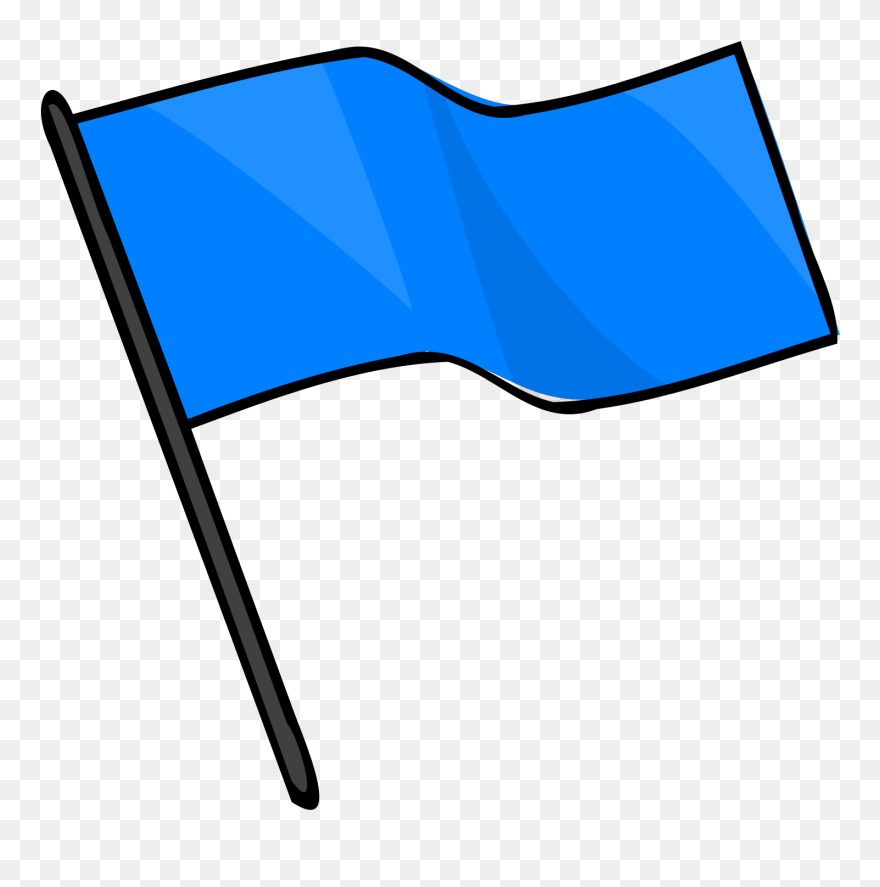Flag Pencil And In - Blue Flag Clipart - Png Download