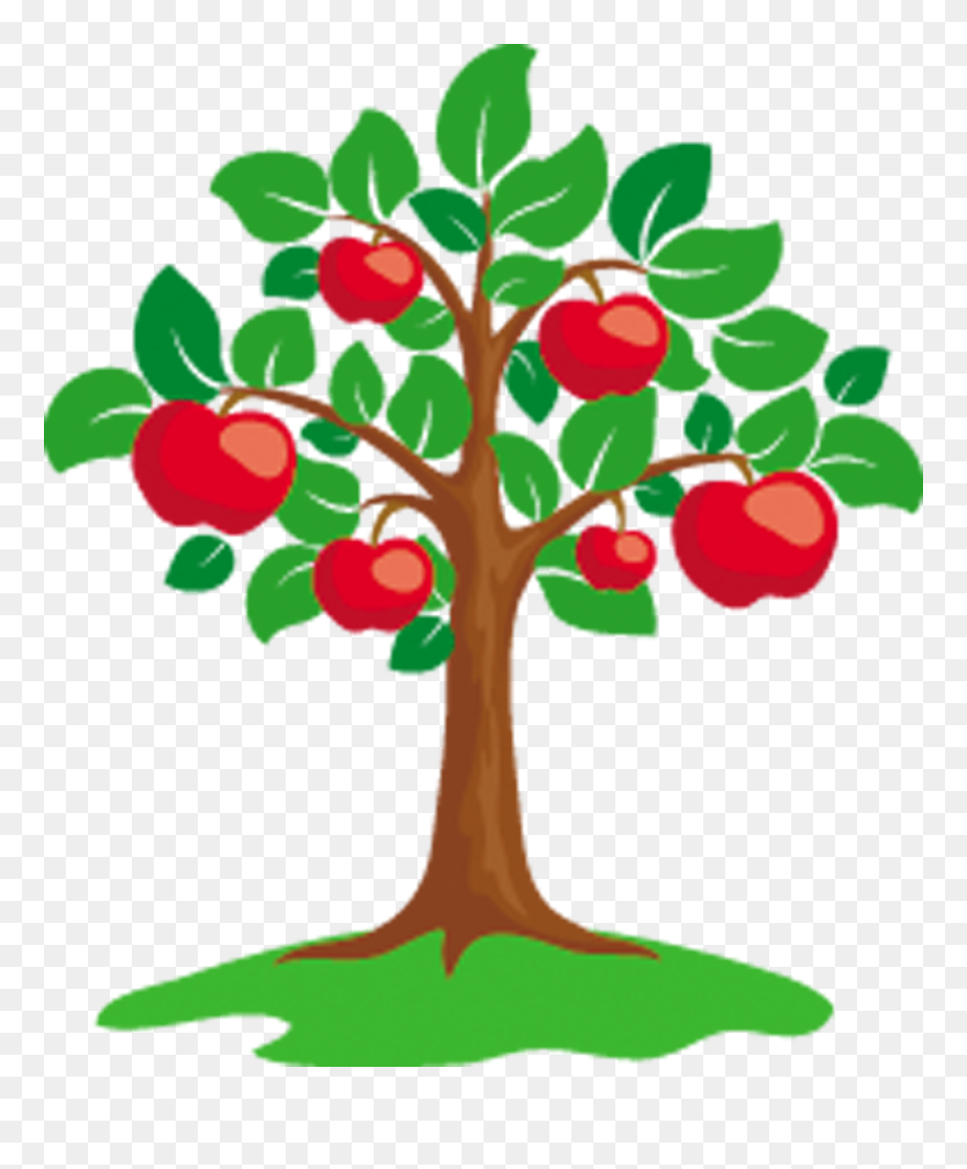 Apple Tree Clip Art - Tree With Flowers Clipart - Png Download