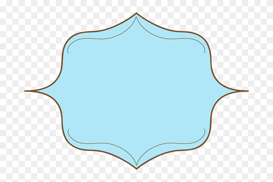 Fancy Brackets Clipart Source - Elegant Blue Frame Clipart - Png Download