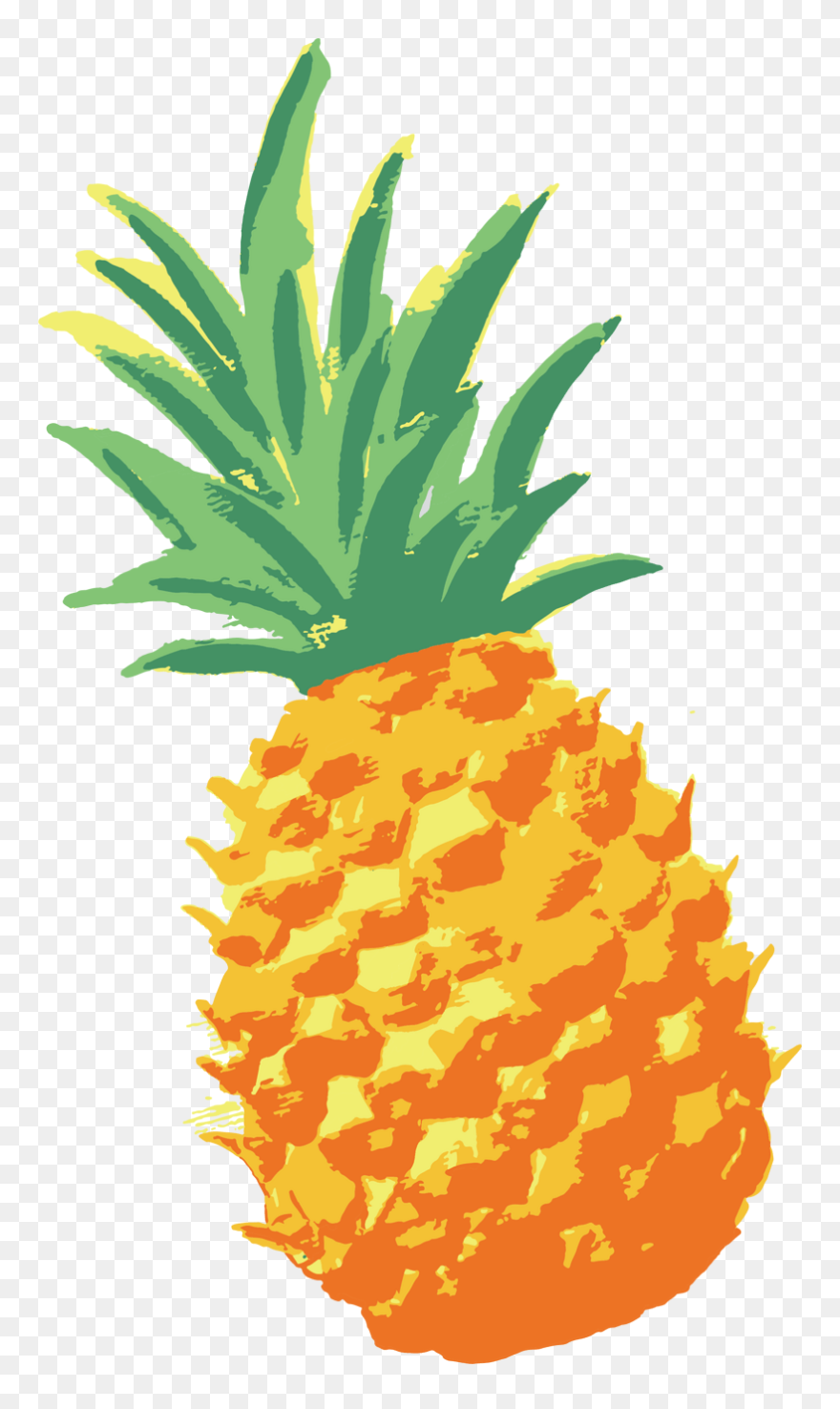 Download Network Ananas Pineapple Watercolor Vector - Watercolor Pineapple Png Clipart