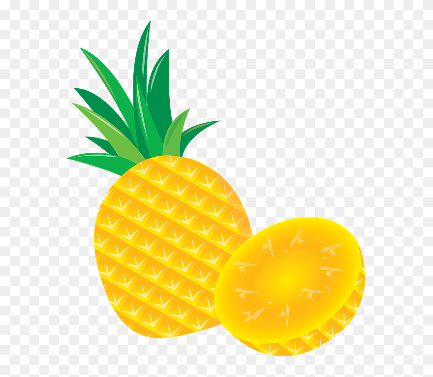 Pineapple Fruit Food Clipart - パイナップル 夏 イラスト 素材 フリー - Png Download