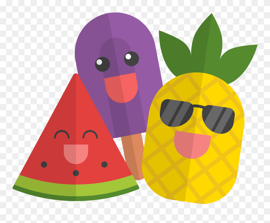 Portable Pineapple Anguria Illustration Graphics Cartoon Clipart