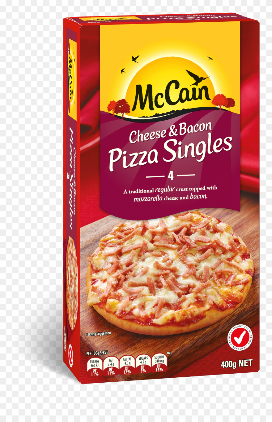 Transparent Bacon Traditional - Mccain Pizza Singles Cheese And Bacon Clipart