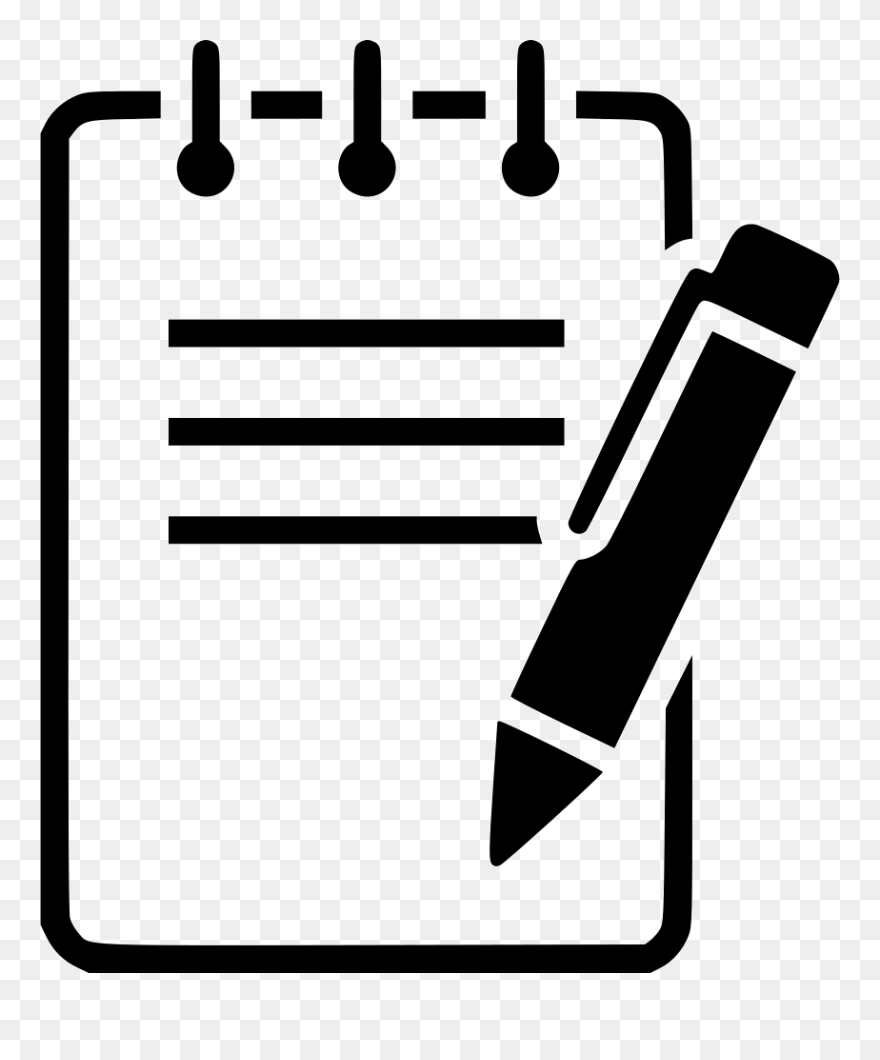 Notepad Pen Svg Png Icon Free Download - Pen And Paper Clipart Transparent Png
