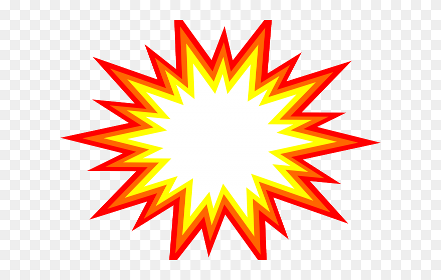 Boom Clipart Starburst - Cartoon Explosion Transparent Background - Png Download