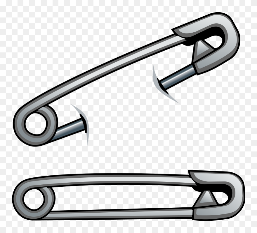 Free To Use & Public Domain Miscellaneous Clip Art - Safety Pins Clip Art - Png Download