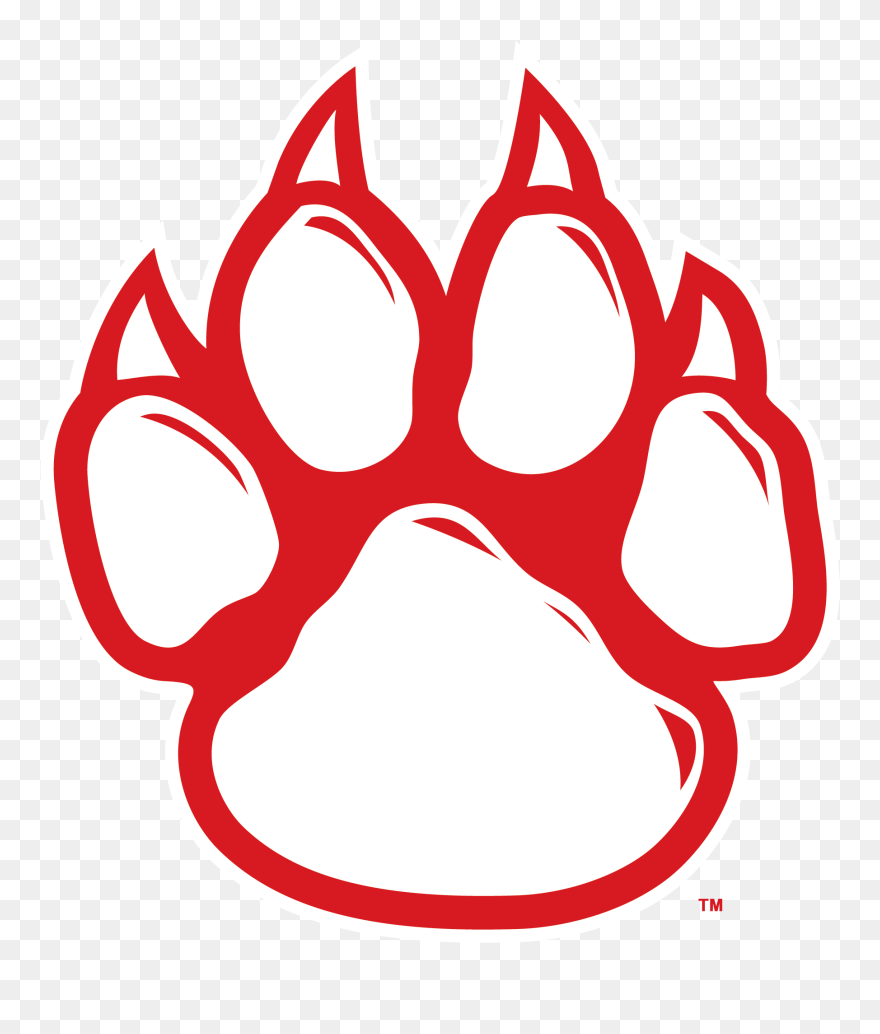 Awesome High School Musical Clipart - Tiger Paw Print Drawing - Png Download