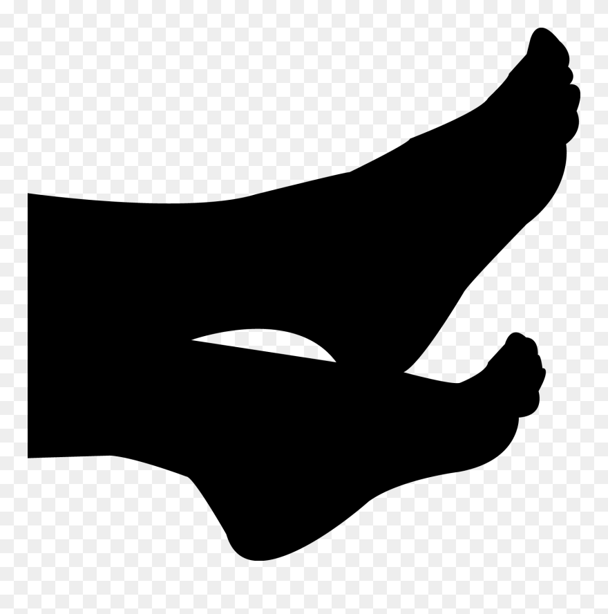 Feet Shadow - Silhouette Clipart