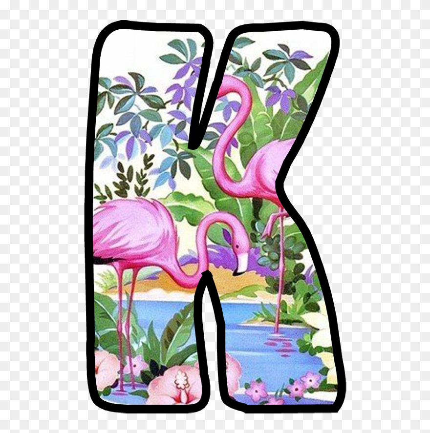 Letras Do Alfabeto Flamingo Clipart