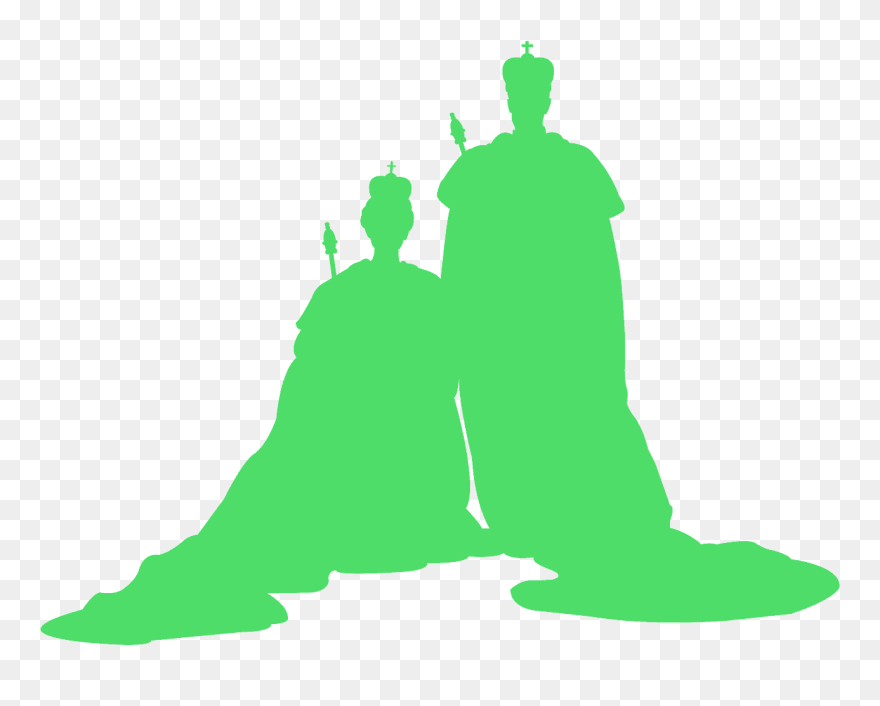 King And Queen Clipart Shadow - Silhouette King And Queen Png Transparent Png