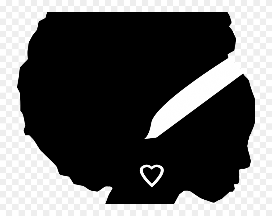 Black Girl Silhouette African Clipart