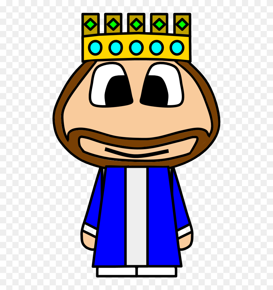King, Crown, Big Eyes, Cartoon Person - Cartoon Person Woth A Crown Clipart