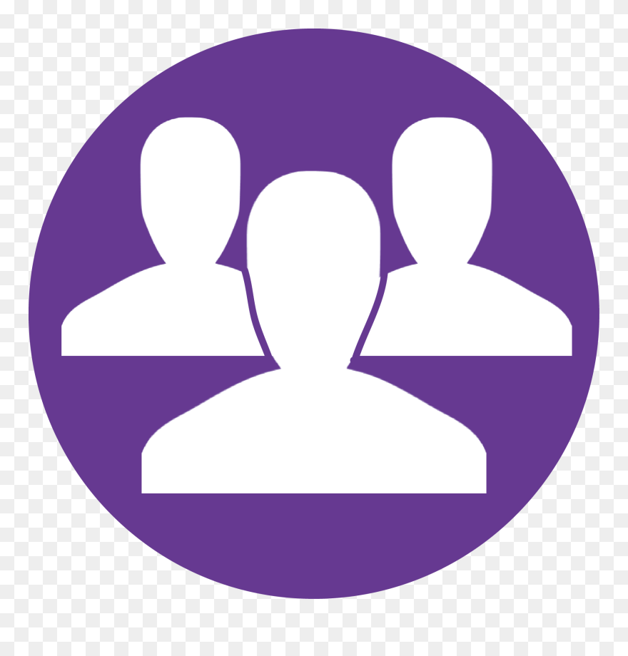 Team Icon Purple Clipart