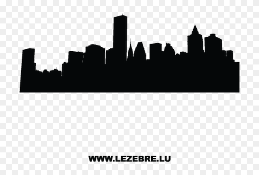 Transparent New York City Png - City Skyline Silhouette Png Clipart