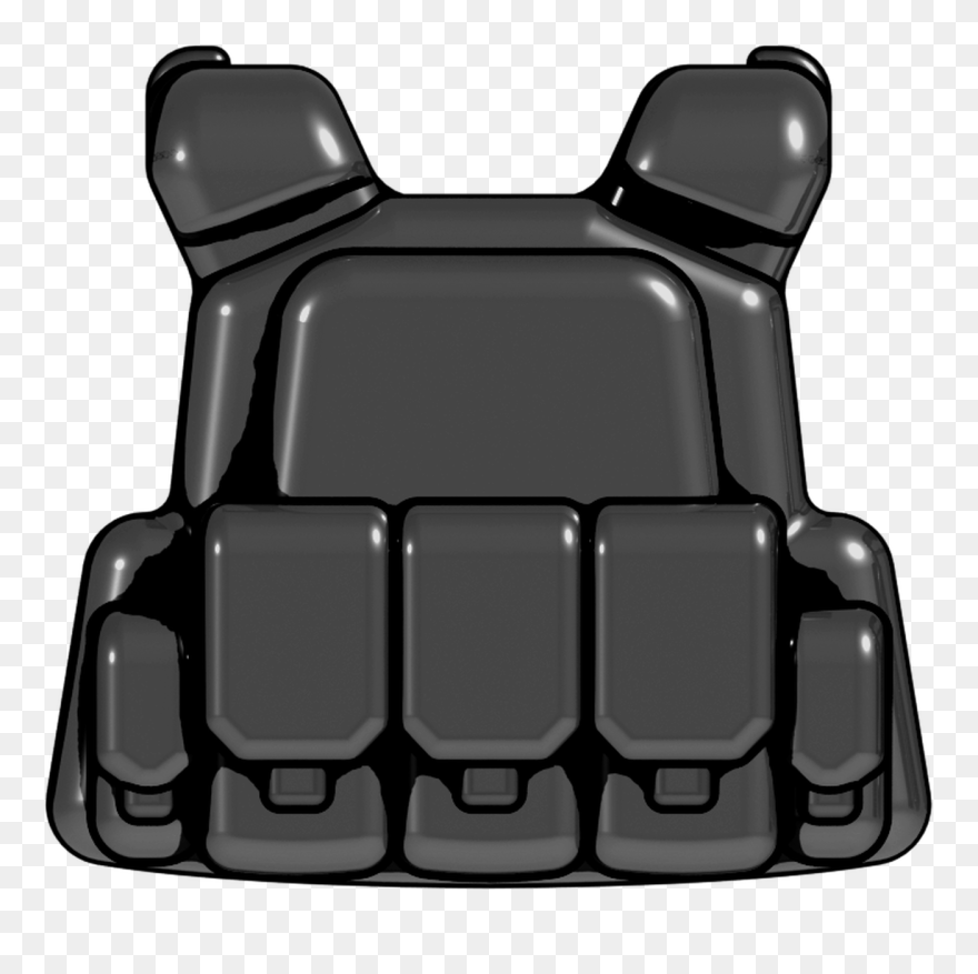 Transparent Vest Clipart Black And White - Cartoon Plate Carrier - Png Download