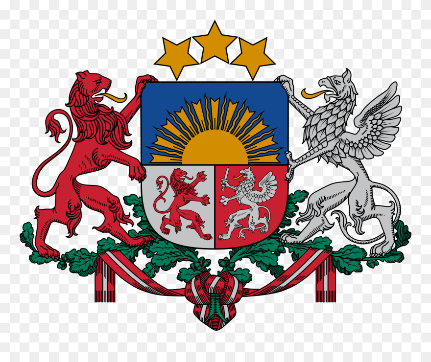 Latvia Coat Of Arms Png Clipart