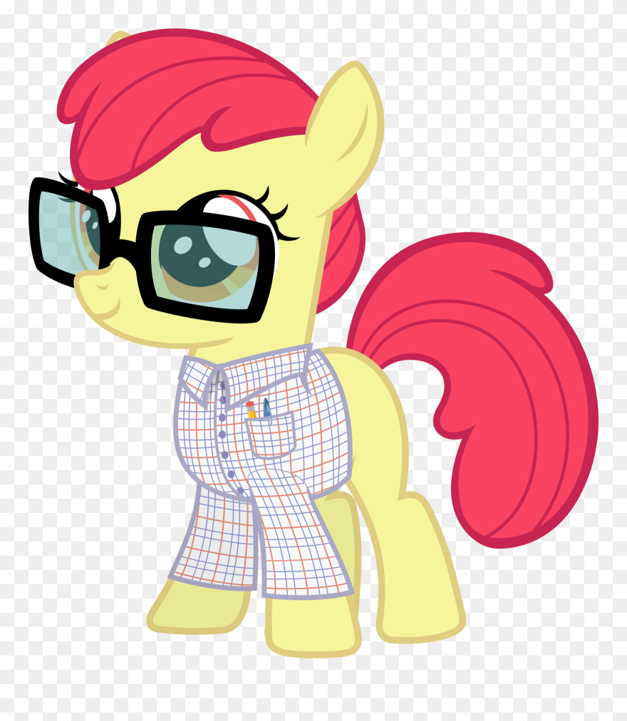 Vector Cartoon Character Woody - Hipster Apple Bloom Clipart