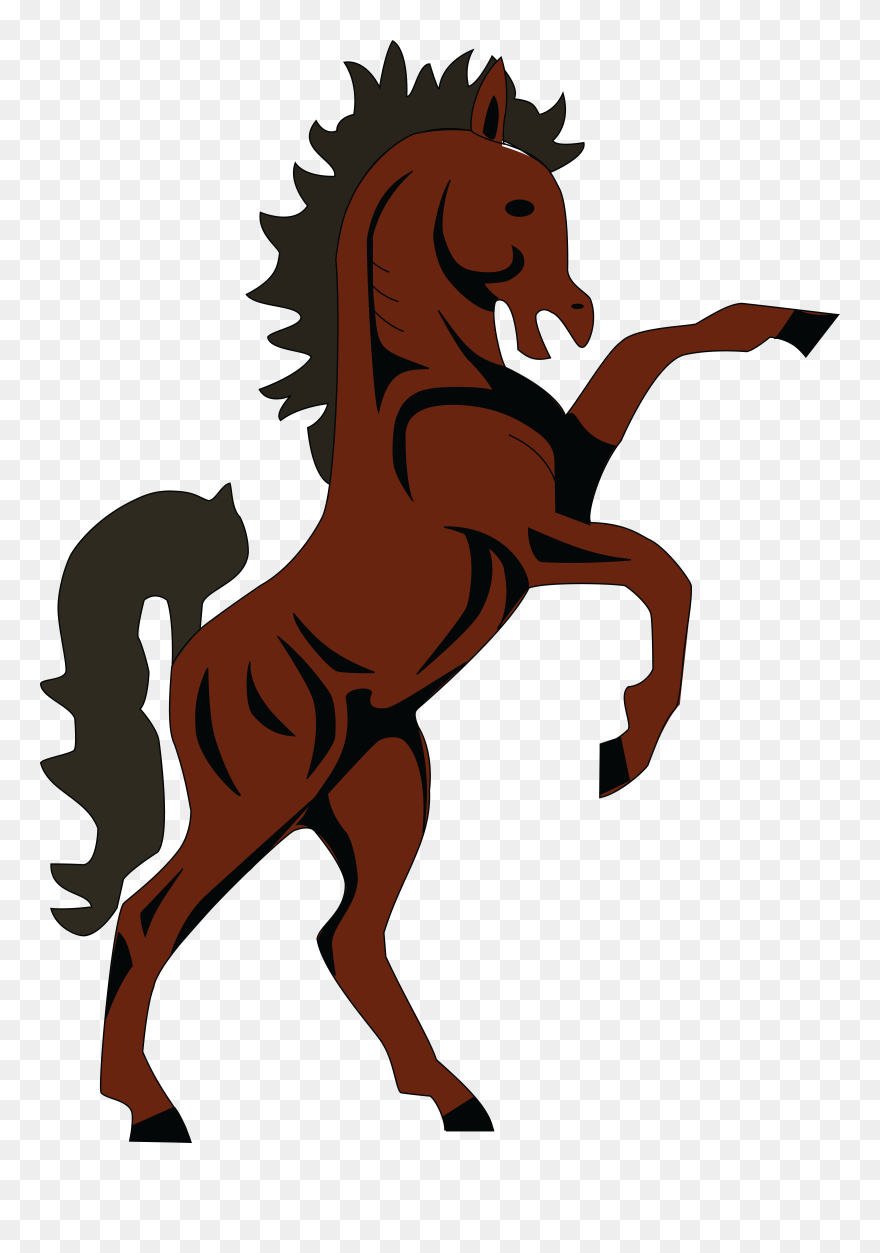 Free Clipart Of A Rearing Horse - Rearing Horse Clipart - Png Download