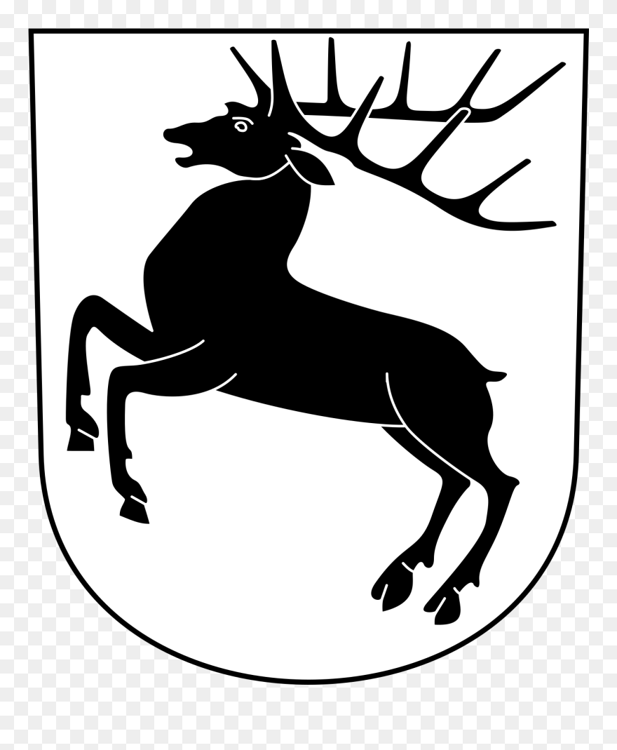 Deer Coat Of Arms Clipart