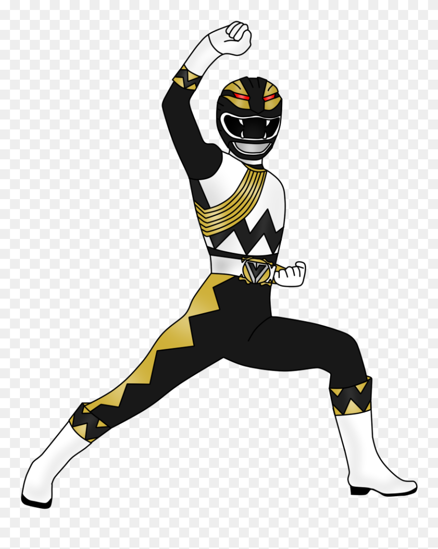 Green Clipart Power Rangers, Green Power Rangers Transparent - Black Power Ranger Clipart - Png Download
