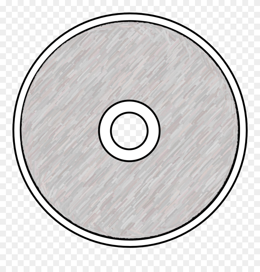 Compact Disc Clipart Gray - Circle - Png Download