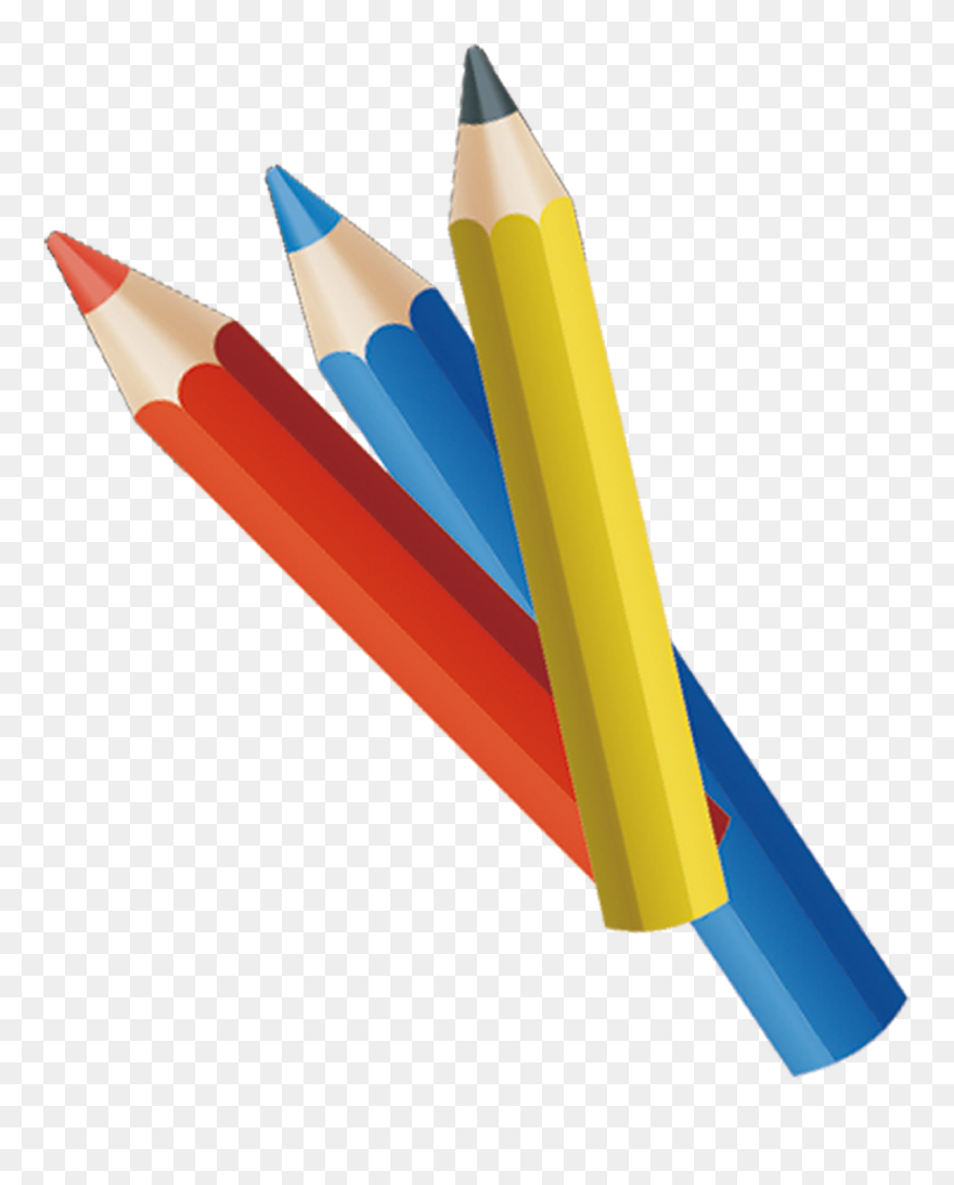 Colored Pencil Drawing - Colored Pencil Png Clipart Transparent Png