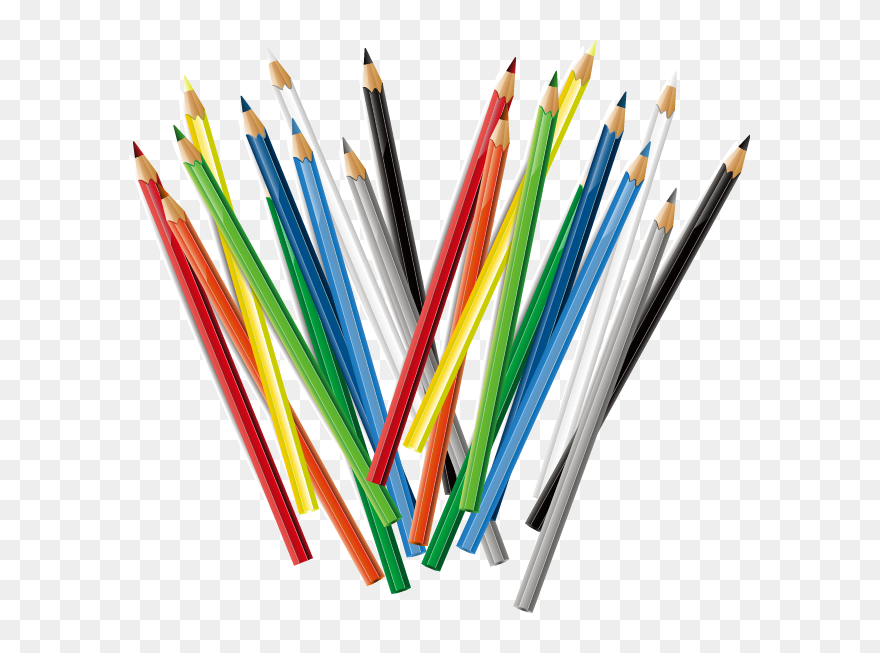 Transparent Colored Pencil Clipart - Transparent Color Pencil Png