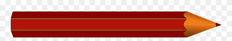 Horizontal Pencil Clip Art - Png Download