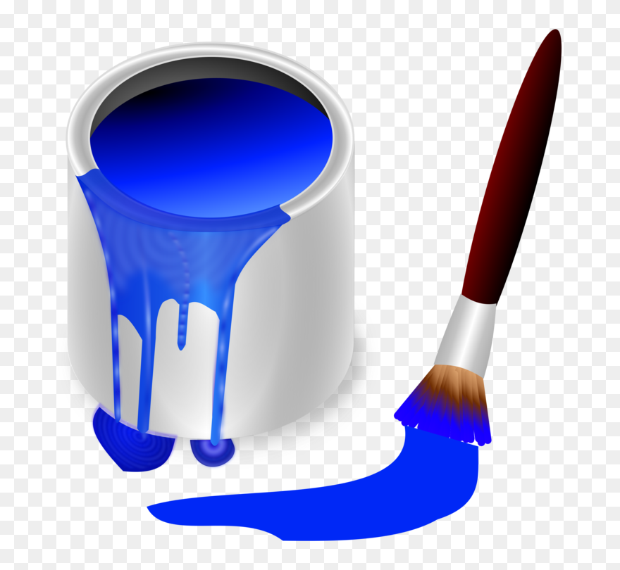 Computer Icons Paintbrush Blue Colored Pencil - Color Blue Clipart - Png Download