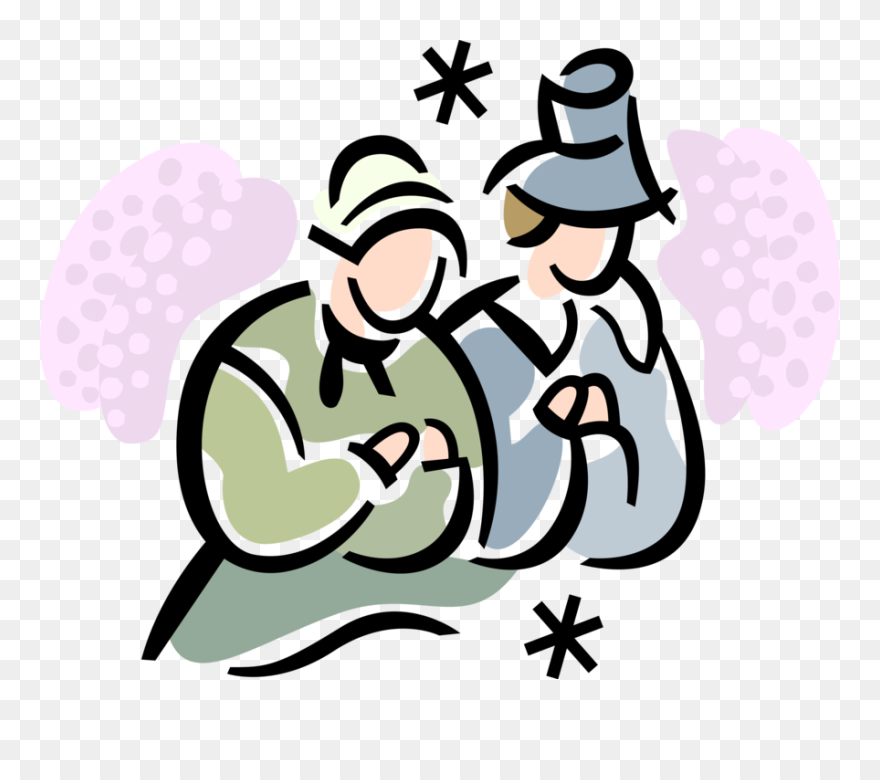 Pilgrim Clipart Celebration - Vector Graphics - Png Download