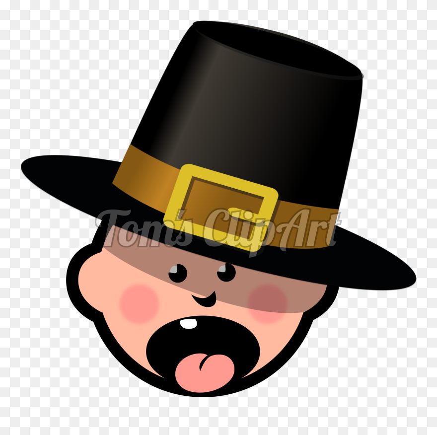 Transparent Pilgrim Clipart - Cartoon - Png Download