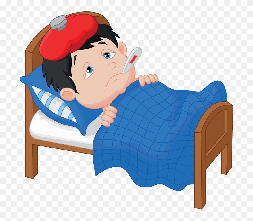 Picture Free Stock Flu Clipart Sick Kid - Transparent Sick Clipart - Png Download
